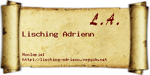 Lisching Adrienn névjegykártya